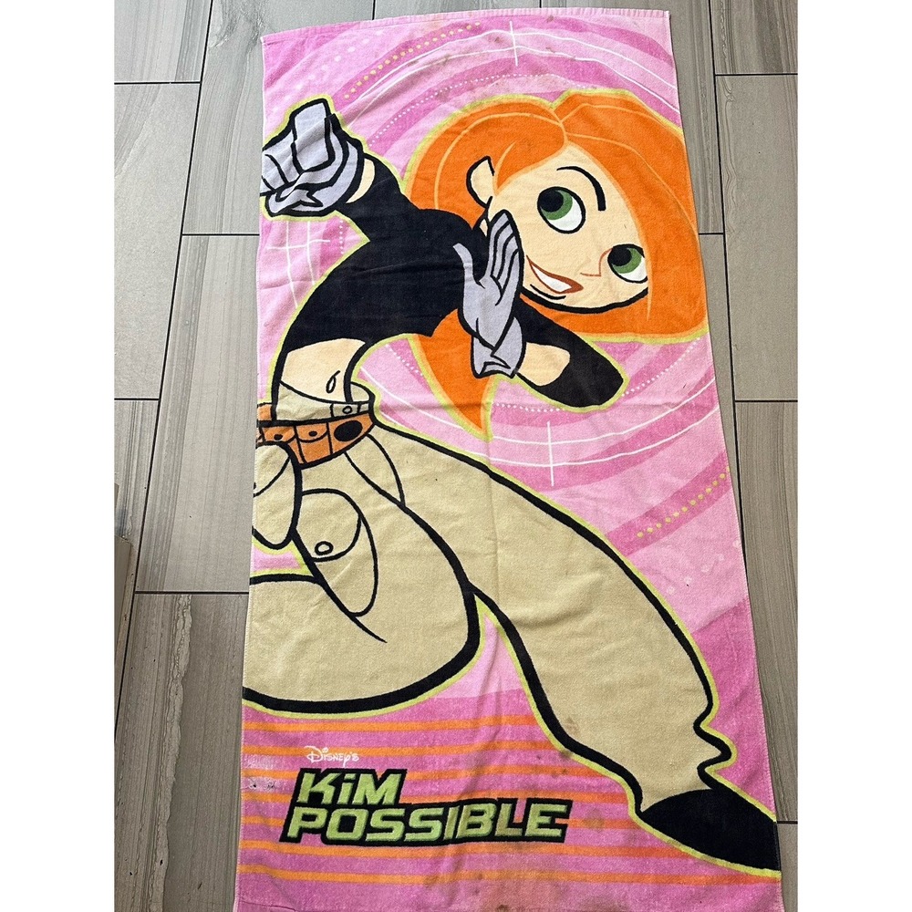 Kim Possible Disney Towel Beach/Pool/Bath‎ Pre-owned 58x28